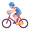 man biking